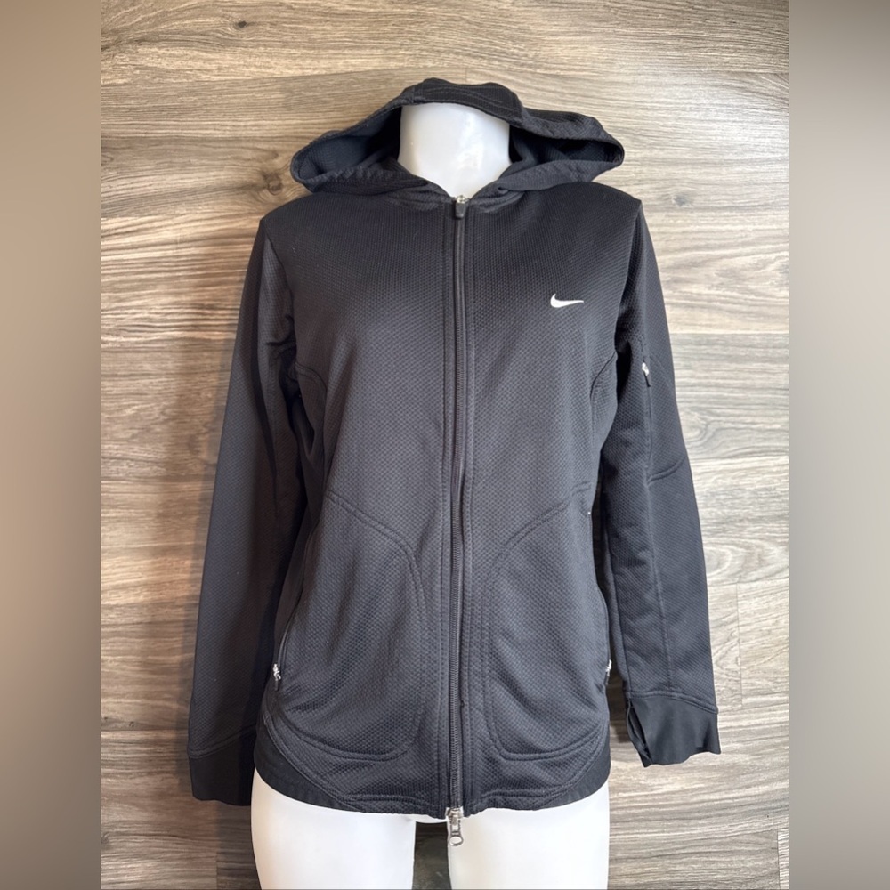 Nike Sphere Dry Black zip jacket running Hoodie size small